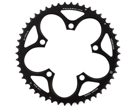 SRAM Powerglide Road Chainrings (Black) (2 x 10 Speed) (Force/Rival/Apex) (Outer) (110mm BCD | Use w/ 36T) (50T)