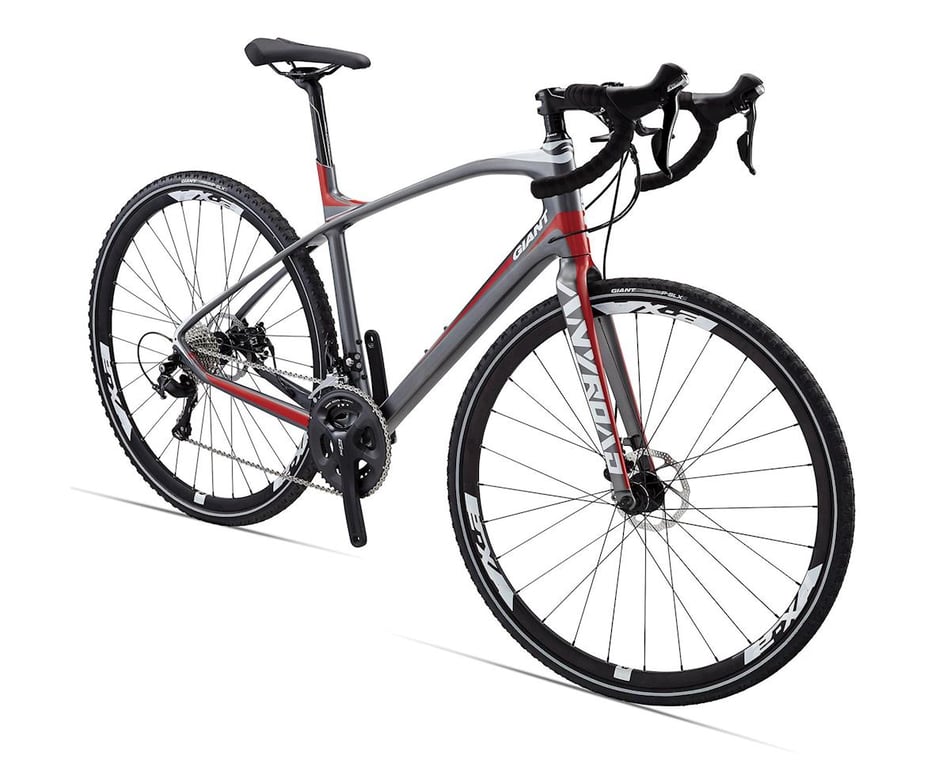 Giant Anyroad Comax Adventure Bike 16 Charcoal Red Amain Cycling