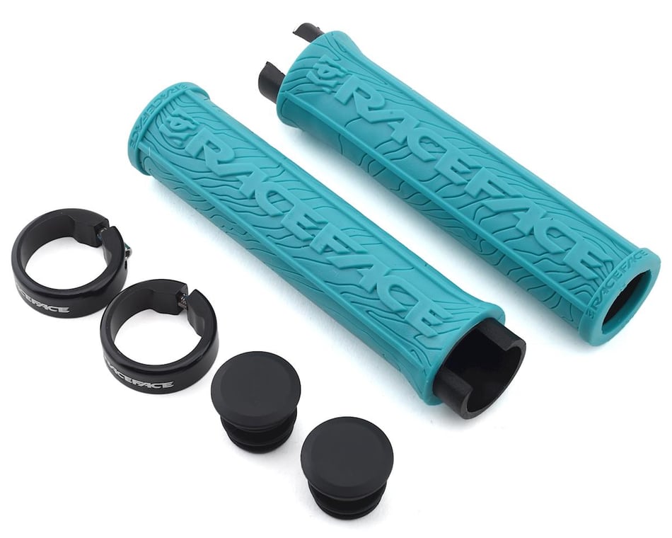 Hectare Mooie vrouw software Race Face Half Nelson Lock-On Grip (Turquoise) - AMain Cycling