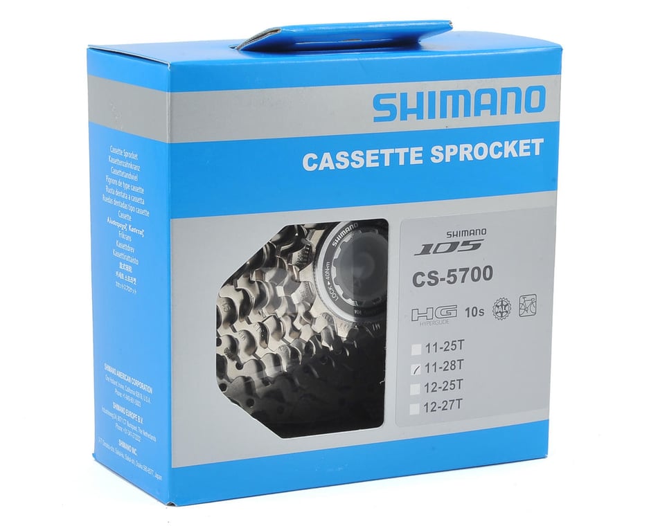 Kort geleden militie Gelijkwaardig Shimano 105 CS-5700 Cassette (Silver) (10 Speed) (Shimano/SRAM) (11-28T) -  AMain Cycling