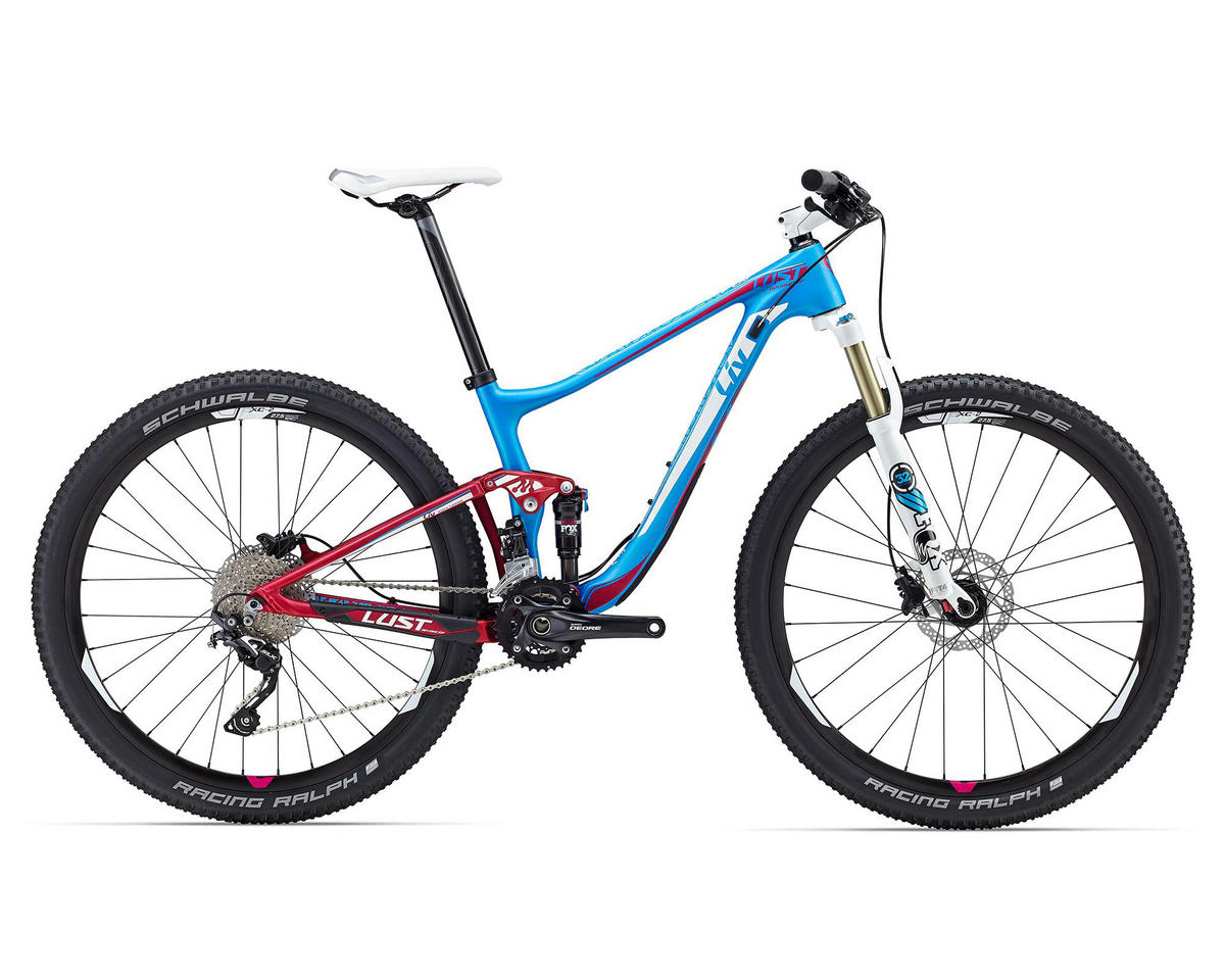 Liv Lust Advanced 2 Womenu0027s MTB (2016) (Matte Blue/Fuchsia 