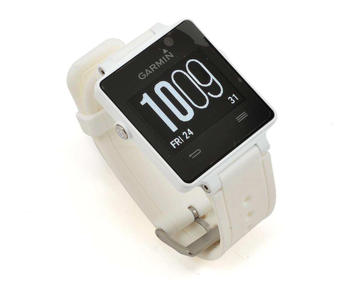 Garmin GPS Smartwatch Heart Rate Monitor Bundle (White) - AMain Cycling