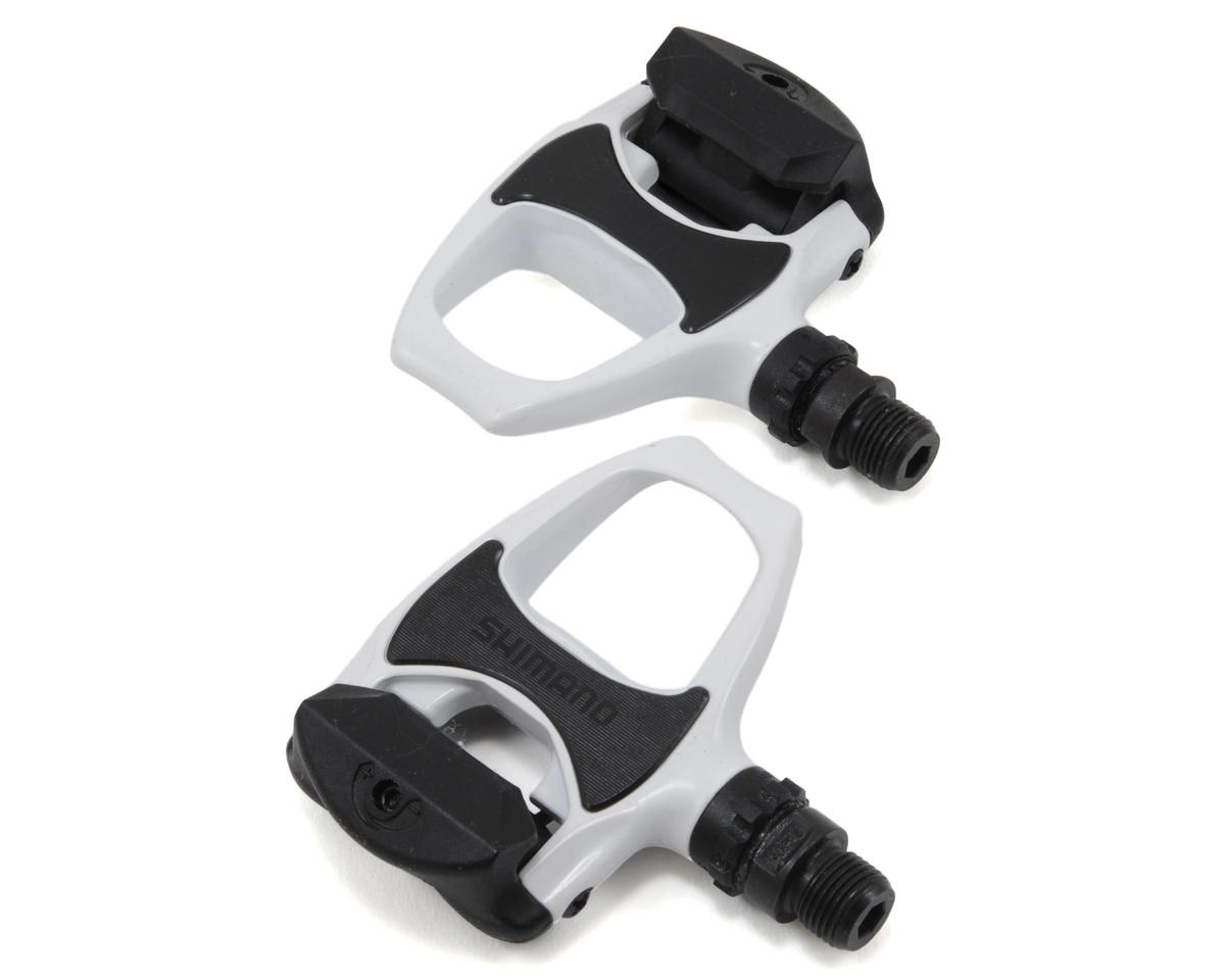 bom Baleinwalvis waterval Shimano PD-R540 Aluminum SPD-SL Road Pedals w/ Cleats (White) - AMain  Cycling